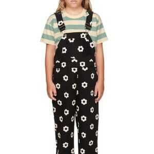 même. SSENSE Exclusive Kids Black Daisy Overalls size 2 NEW no tags black/daisy
